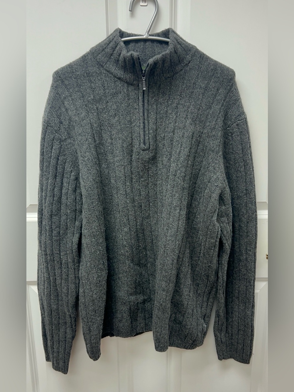 Timberland Men's Gray Quarter-zip Sweater Size XXL